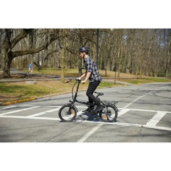 Go Power Bike 20" Go City Foldable Step Over Electric Bike - Black image {9}
