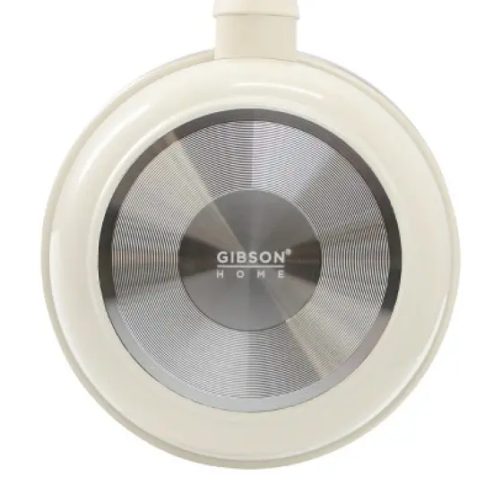 Gibson Home Barnsdall 2 Quart Ceramic Nonstick Aluminum Saucepan in Ivory with Lid image {3}