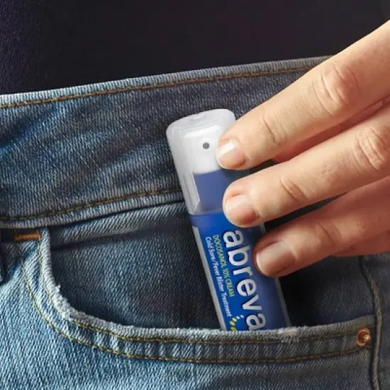 Abreva Docosanol 10% Cream Cold Sore/Fever Blister Treatment Pump - 0.07oz image {3}