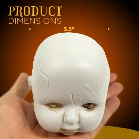 4E's Novelty Doll Heads Halloween Decorations, 12 Pcs Baby Doll Heads in Mesh Bag, 3.5" Baby Doll Heads for Halloween Perfect Decor image {4}