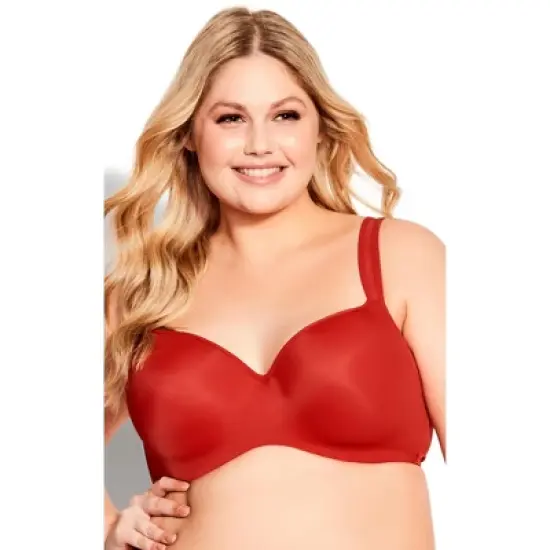 Women's Plus Size Fashion Balconette Bra - salsa red| AVENUE image {14}