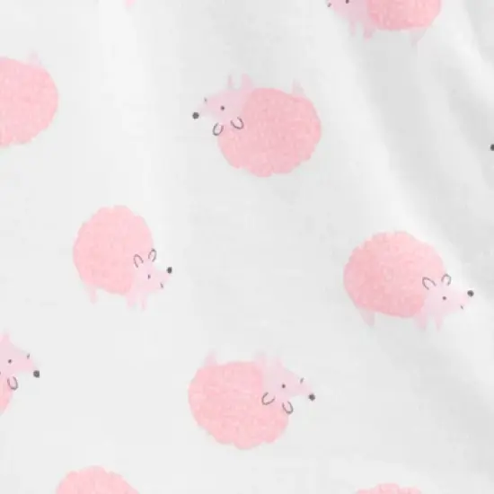 Carter's Just One You&reg; Baby Girls' 4pc Animal Print Pajama Set - Pink/Off-White image {1}