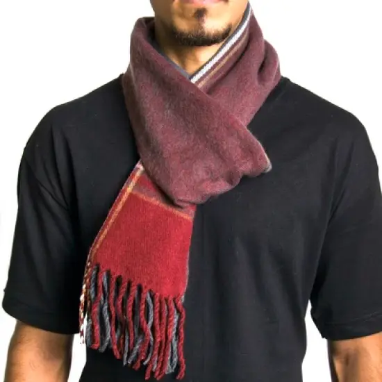 Alpine Swiss Mens Plaid Scarf Softer Than Cashmere Scarves Winter Shawl image {13}