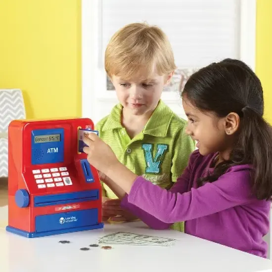 Learning Resources Pretend & Play Teaching ATM Bank image {4}