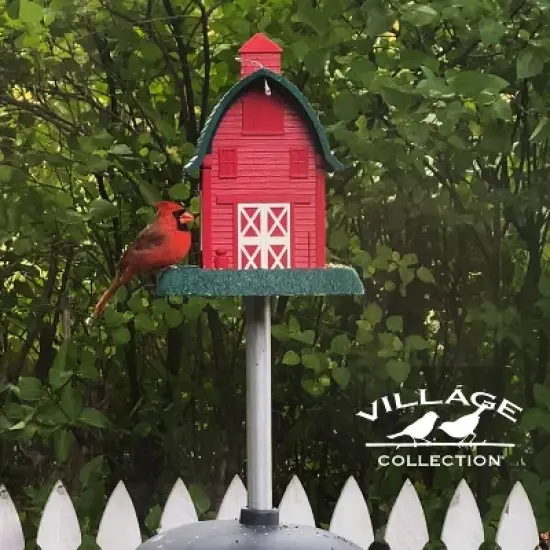 North States Barn Hopper Bird Feeder 13" Red image {7}