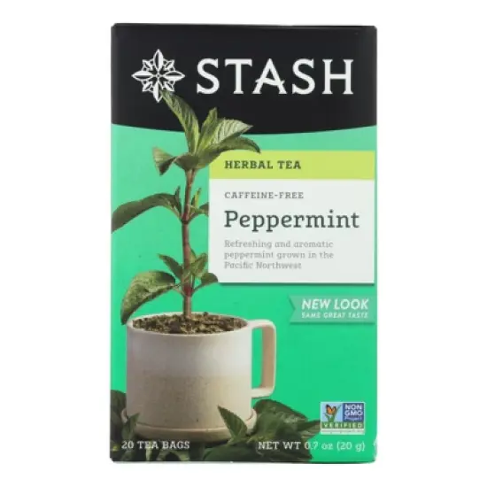 Stash Tea Herbal Peppermint Tea - Case of 6/20 Bags image {1}