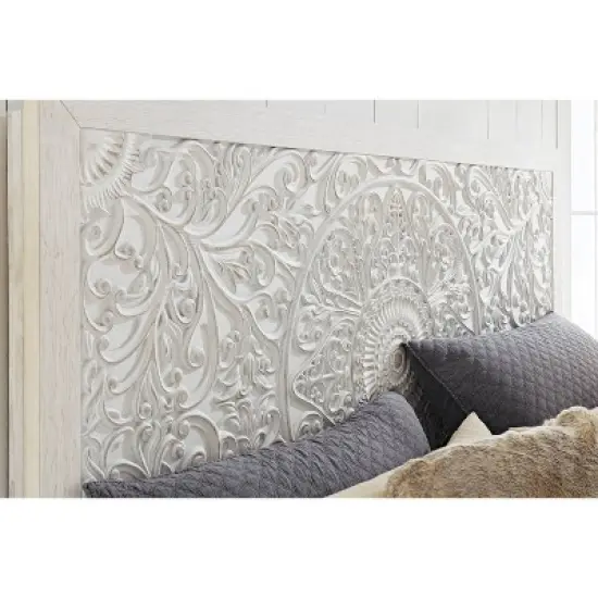 King Paxberry Panel Headboard White - Signature Design by Ashley image {2}
