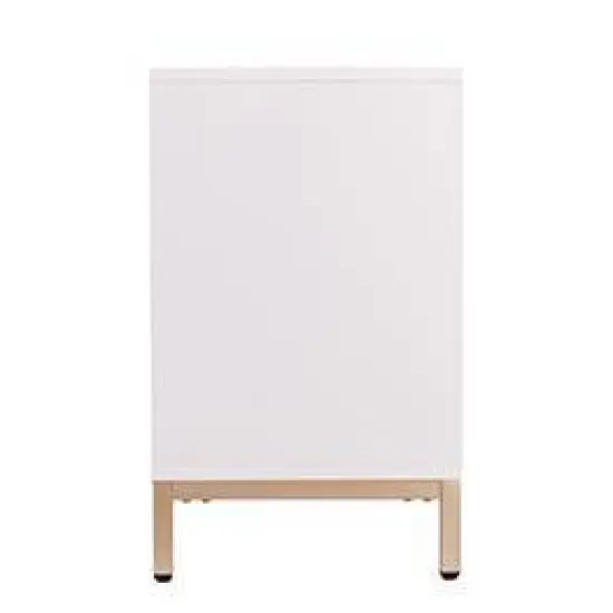 Three Door Gramden Antique Accent Cabinet White - Aiden Lane image {2}