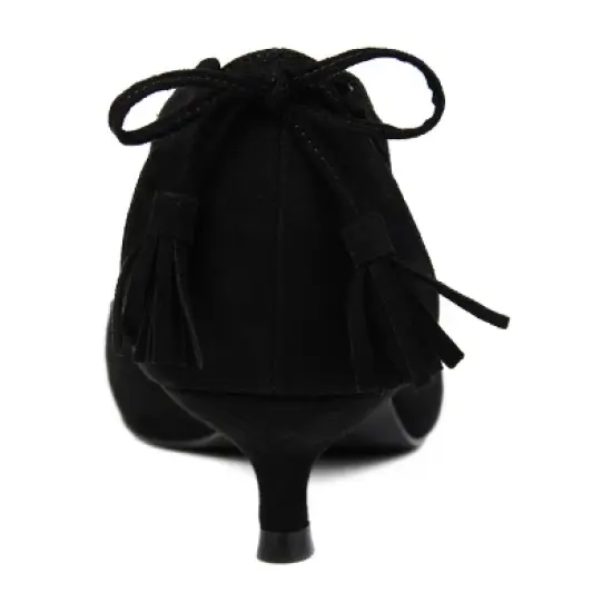 Journee Collection Womens Bindi Pointed Toe Kitten Heel Pumps image {2}