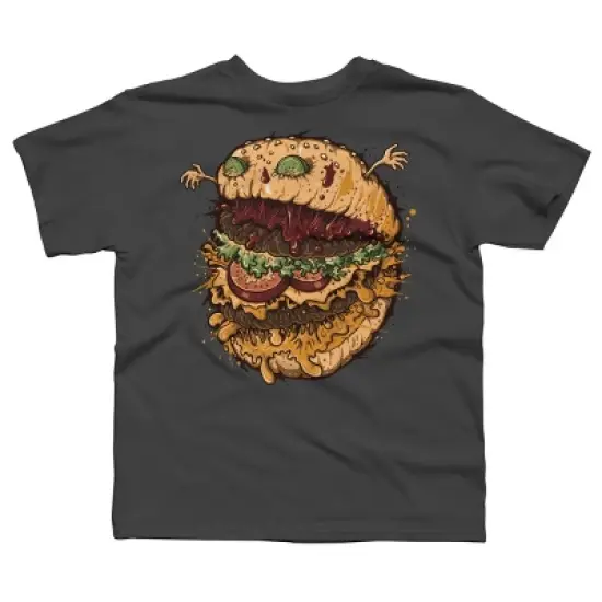 Boy's Design By Humans Monster Burger By LetterQ T-Shirt image {6}