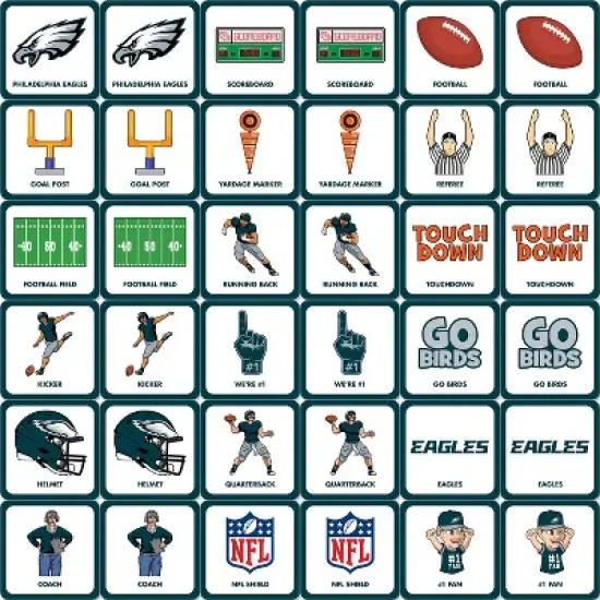 MasterPieces Officially Licensed NFL Philadelphia Eagles Matching Game for Kids and Families image {2}