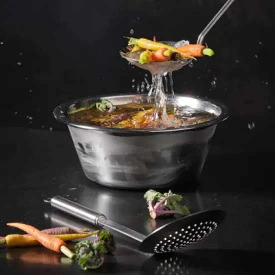 Rosle Pasta and Dumpling Skimmer, Stainless Steel image {4}