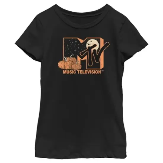 Girl's MTV Pumpkin Patch Logo T-Shirt image {3}
