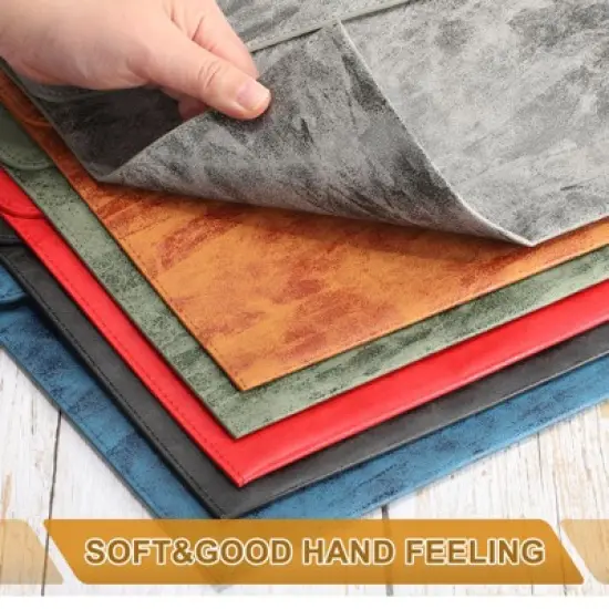 Unique Bargains Waterproof PU Leather File Folder with Button Closure 13.4" x 9.4" image {3}