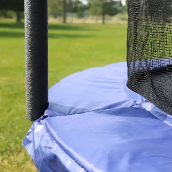Skywalker Trampolines 8' Round Trampoline with Enclosure - Blue image {4}