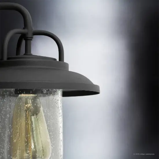 Urban Ambiance Luxury Modern Farmhouse Farmhouse Outdoor Wall Light,  14-3/8" x 10",  Black Finish, UHP1142 image {3}