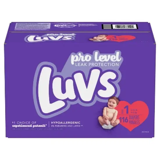 Luvs Pro Level Leak Protection Diapers - (Select Size and Count) image {5}