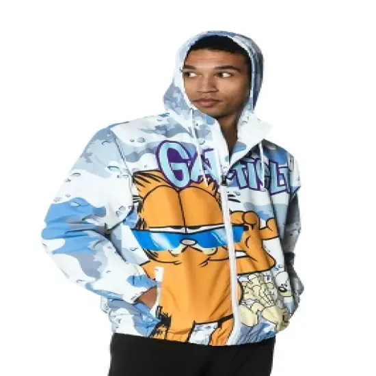 Members Only Men's Garfield Windbreaker Jacket - Blue image {4}
