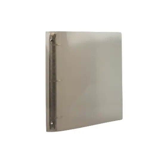 JAM Paper Plastic 1.5 Inch Binder Smoke Grey 3 Ring Binder Sold Individually 762T15SM image {1}
