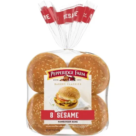 Pepperidge Farm Bakery Classics Sesame Topped Hamburger Buns - 15oz/8ct image {8}