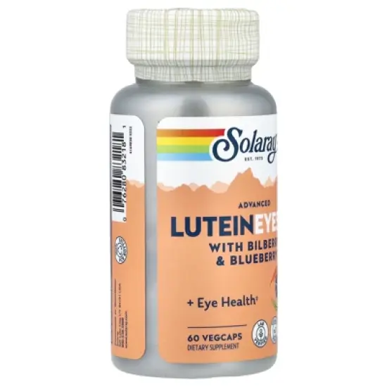 Solaray Advanced Lutein Eyes&trade; 24 with Bilberry & Blueberry, 60 VegCaps image {3}