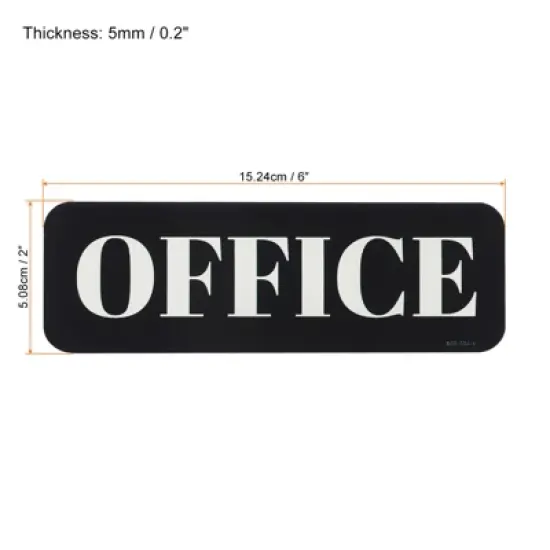 Unique Bargains Durable Acrylic Self-Adhesive Waterproof Decor Business Office Sign image {1}