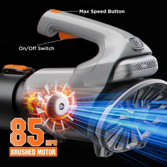 Litheli 20v 2.0Ah Battery Powered Cordless Leaf Blower image {6}