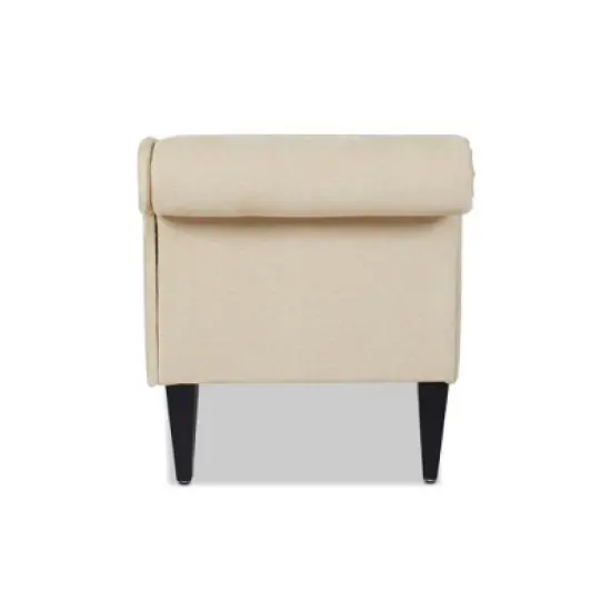 Jennifer Taylor Home Harrison Tufted Roll Arm Chaise Lounge image {2}