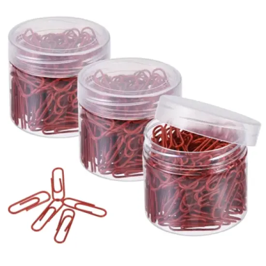 Unique Bargains Small Size Metal Prevent Tearing Pages Home Office Paper Clip 600 Pcs image {9}