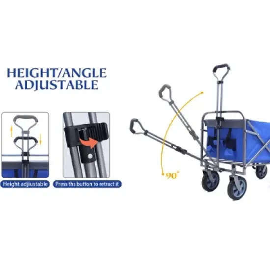 Outdoor Garden Multipurpose Micro Collapsible Beach Trolley Cart Camping Folding Wagon image {5}