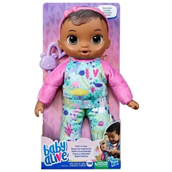 Baby Alive Sweet 'N Snugglier Baby Doll - Brown Hair/Brown Eyes image {1}