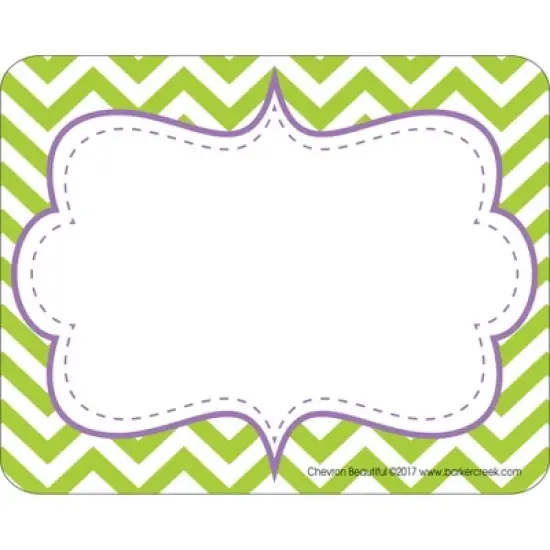 2pk 45ea Chevron Beautiful Remember Me! Self-Adhesive Name Tag Labels - Barker Creek: Teaching Aid, All Ages, 90 Pieces image {3}