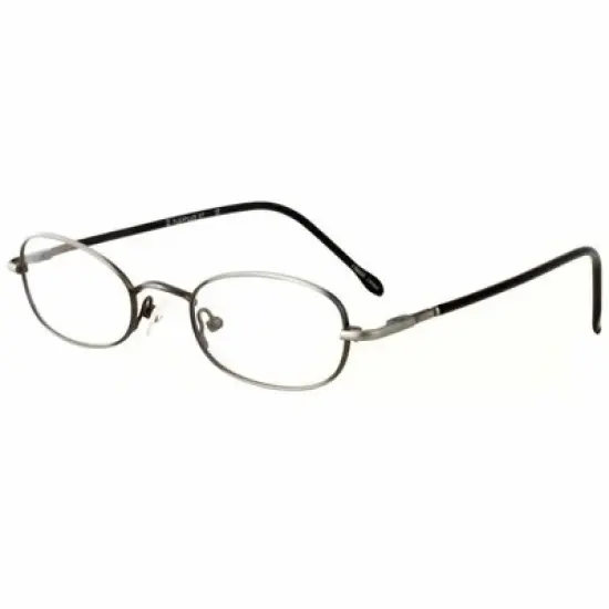 Flex Plus by Vivid FP-87 Designer Blue Light FIlter Reading Glasses in Pewter Silver 46mm +1.50 | Ladies | Oval Shape | X-Small Fit image {1}