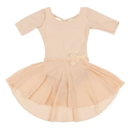 Leveret Girls Elbow Sleeve Skirt Leotard image {20}
