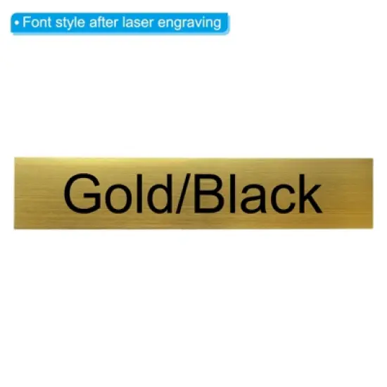 Unique Bargains Laser Printing Personalized Blank Engraving Name Plate 10 Pcs image {4}