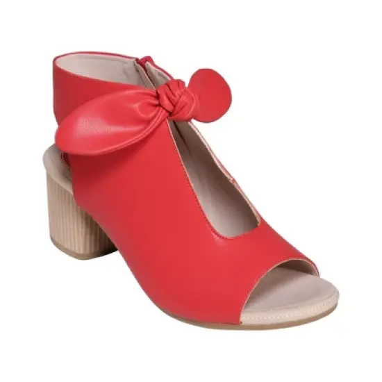 GC Shoes Kimora Bow-Tie Cut Out Block Heel Sandals image {14}