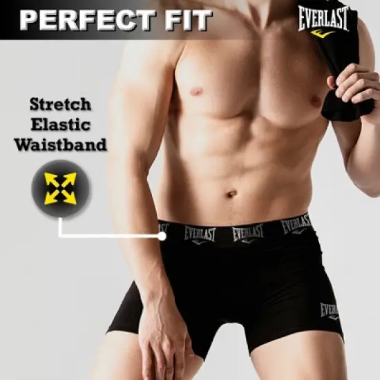 3 Pack Everlast Mens Boxer Briefs Breathable Underwear for Men Active Performance Dri Fusion Tech Mens Underwear image {2}