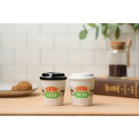 Silver Buffalo Friends Central Perk To-Go Cups Ceramic Salt and Pepper Shaker Set image {2}