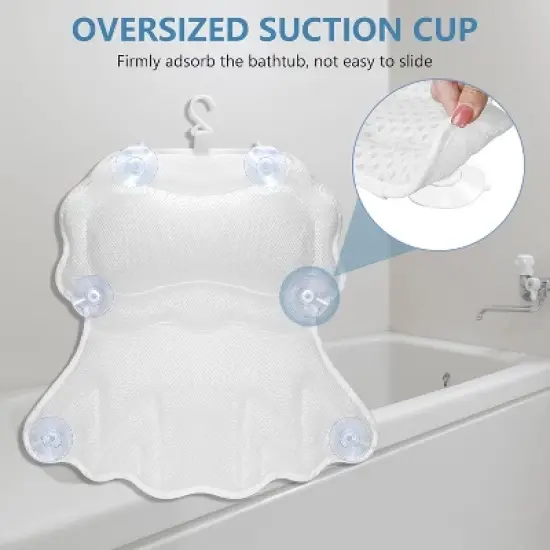 SetSail Bath Pillow, Relaxing Bath Pillows for Tub Neck and Back Support Soft image {2}