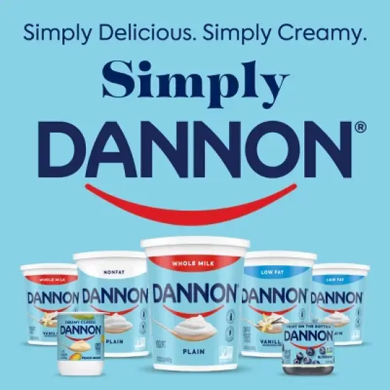Dannon Whole Milk Non-GMO Project Verified Plain Yogurt - 32oz Tub image {12}
