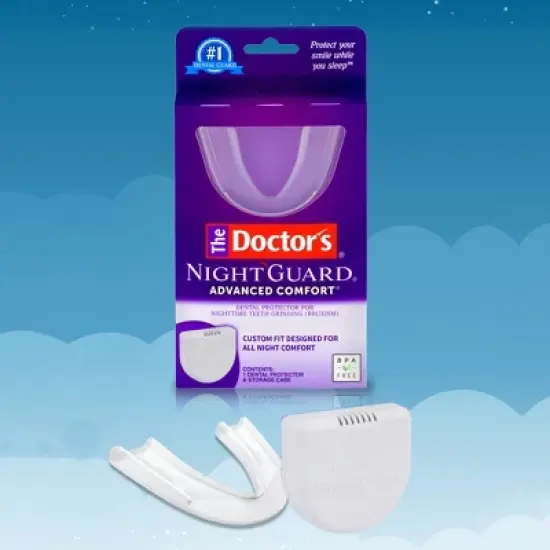 The Doctors Advanced Comfort Night Guard for Nighttime Teeth Grinding - 1ct Guard with Storage Case image {2}