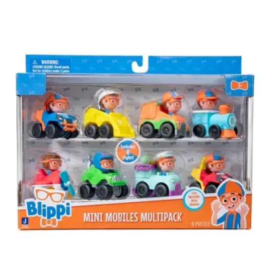 Blippi 2'' Mini Mobiles - 8pk image {1}