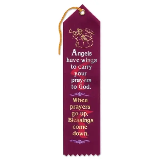 Beistle Angels Have Wings Ribbon, 2" x 8", (6/Pkg) Multicolored image {1}