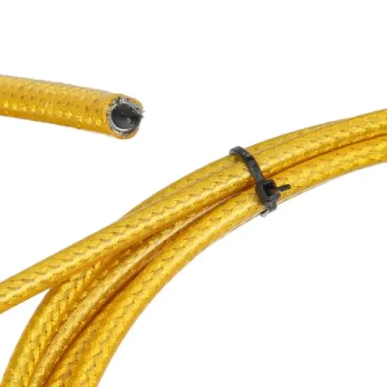 Unique Bargains Bicycle Brake Shifter Cable Brake Line Tube Cycling Accessories Gold Tone image {4}
