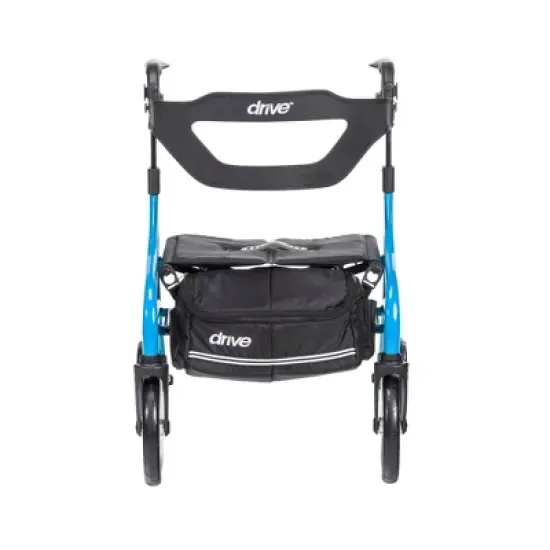 Drive Medical Nitro Sprint Rollator - Hemi Height, Folding, Adjustable Height - Blue image {3}