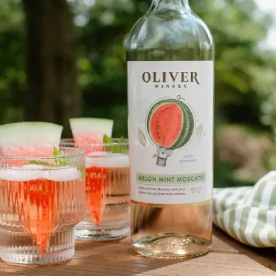 Oliver Vine Series Melon Mint Moscato - 750ml Bottle image {1}