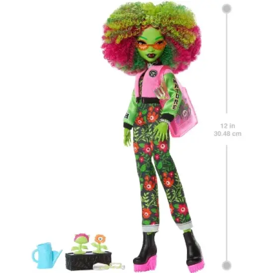Monster High Fearbook Venus McFlytrap Fashion Doll with Yearbook and Unearthed Club Accessories image {1}