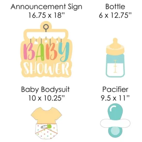 Big Dot of Happiness Neutral Baby Shower - Yard Sign and Outdoor Lawn Decorations - Baby Shower Yard Signs - Set of 8 image {4}