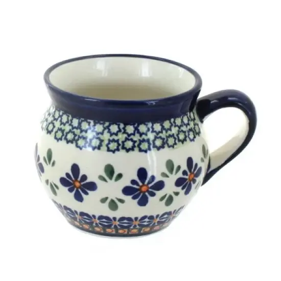Blue Rose Polish Pottery 911 Zaklady Medium Bell Shaped Mug image {4}