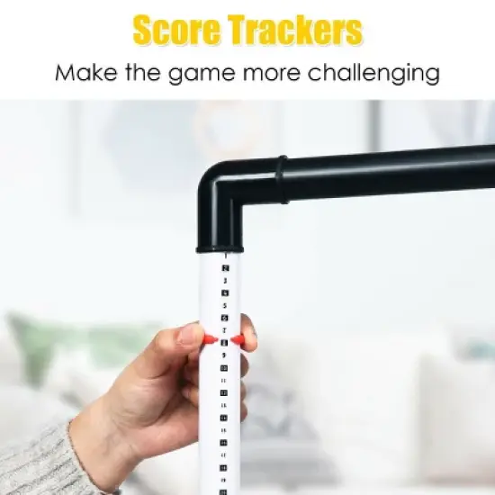 Costway Ladder Ball Toss Game Set Indoor Outdoor W/6 Bolas Score Tracker Carrying Bag image {6}